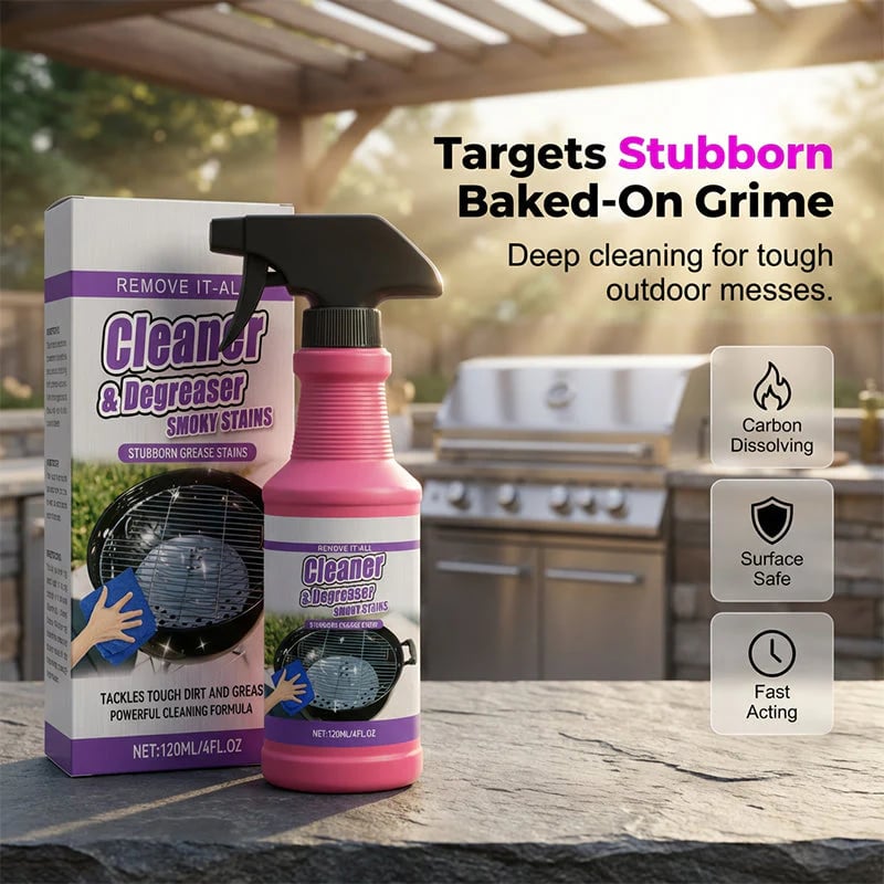 🔥HOT SALE 60% OFF🍖🧼Fast-Acting Heavy-Duty Grill Degreaser Spray✨