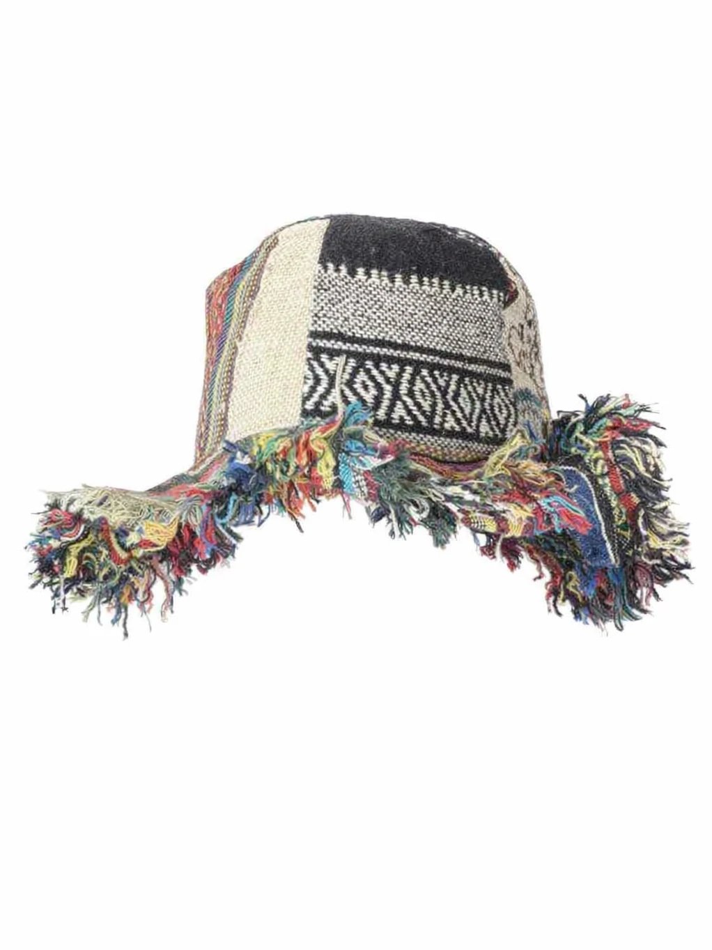 🔥Last Day: 49% OFF🔥Frayed Patchwork Bucket Hat – Shapeable Brim One-of-a-Kind Style