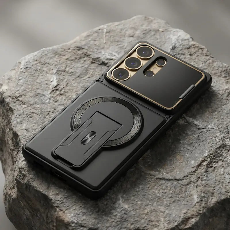 GOFAIR™ Magnetic Kickstand Phone Case for Samsung Galaxy S Series – Shockproof Slim Case with Camera Lens Protection & Hidden Stand