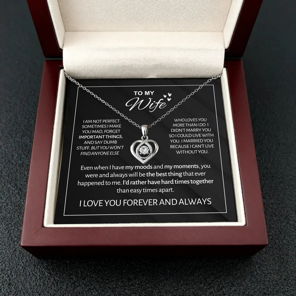 💝 To My Love Forever Heart Necklace — “I Still Choose You” Gift Set | 50% OFF