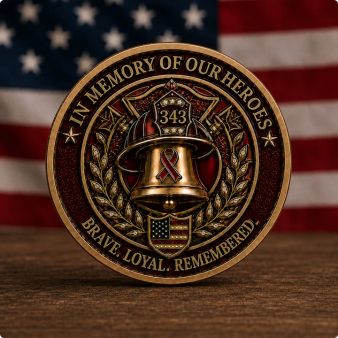 🏆Last Day Promo: 49% OFF!🚒 FDNY 343 Heroes Memorial Challenge Coin