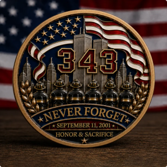 🏆Last Day Promo: 49% OFF!🚒 FDNY 343 Heroes Memorial Challenge Coin