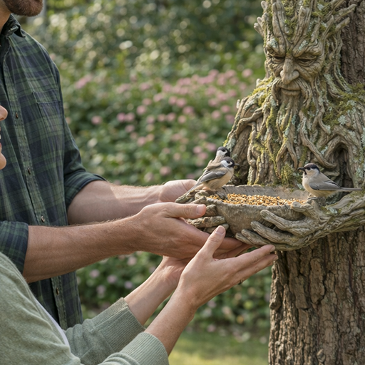 🔥Last Day 49% OFF🔥The Quiet Offering A Tree-Integrated Bird Feeding Sculpture
