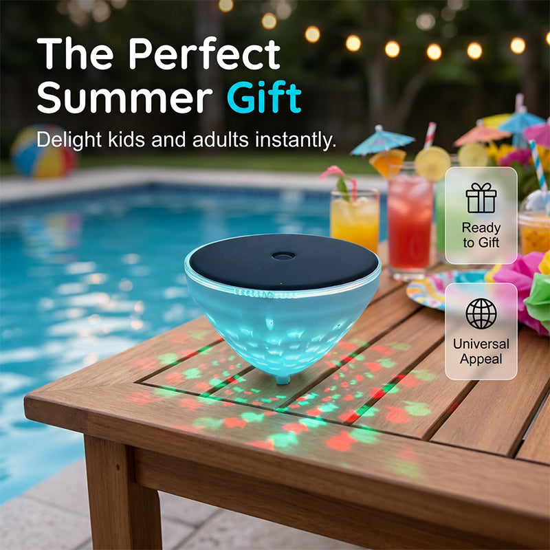 🎁2026 Hot Sale -💕Solar Floating Pool Light with Fish Projection