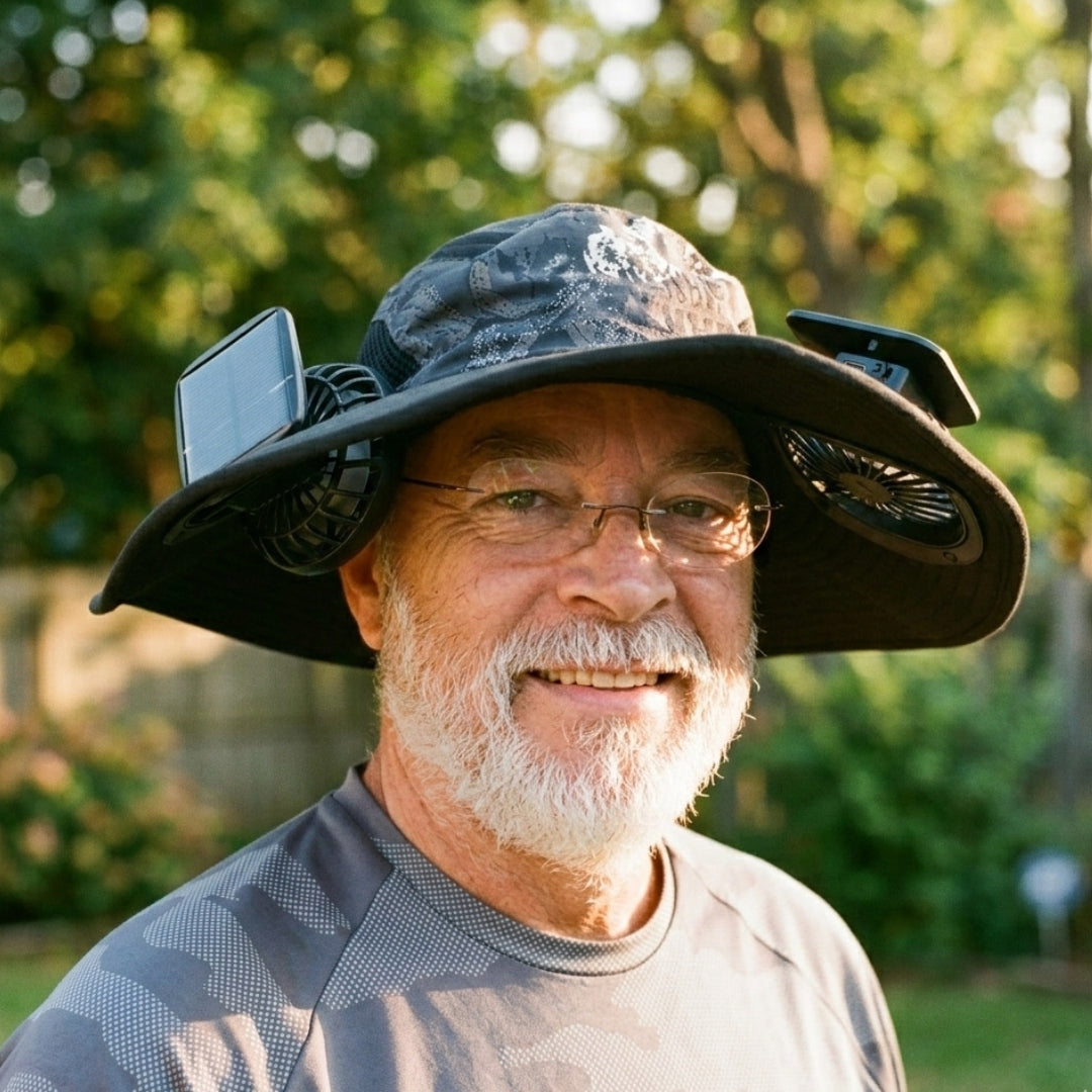 🔥Early Father's Day Sale 60% OFF🧢Wide Brim Solar Fan Outdoor Fishing Hat & USB Charging